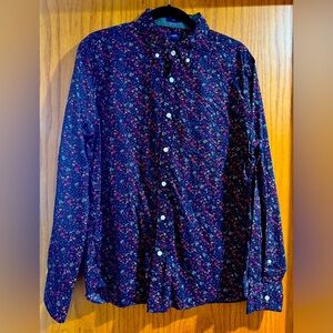 J. Crew Slim Long-Sleeve Button Down With Floral Pattern